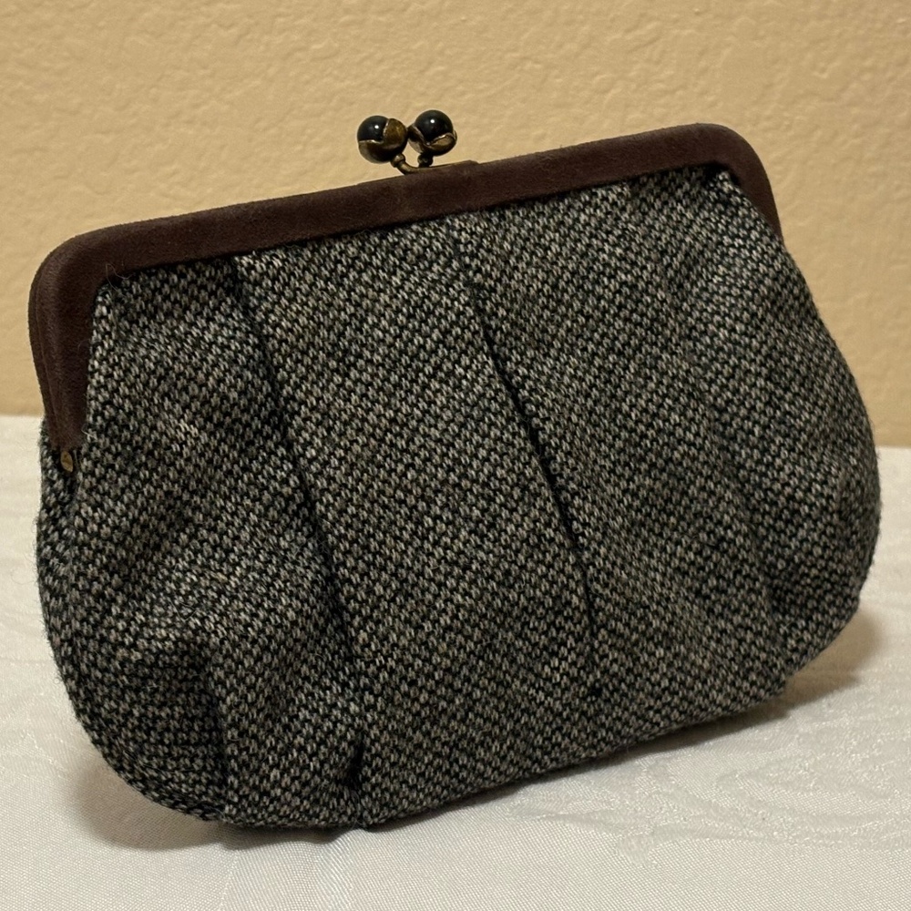 J. Crew Vintage Wool Clutch - Brown / Grey